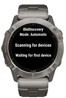BleDiscovery screen
