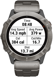 Alternate metric layout for FTMS Biking