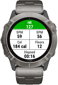 Main FTMS Stair Climber workout screen