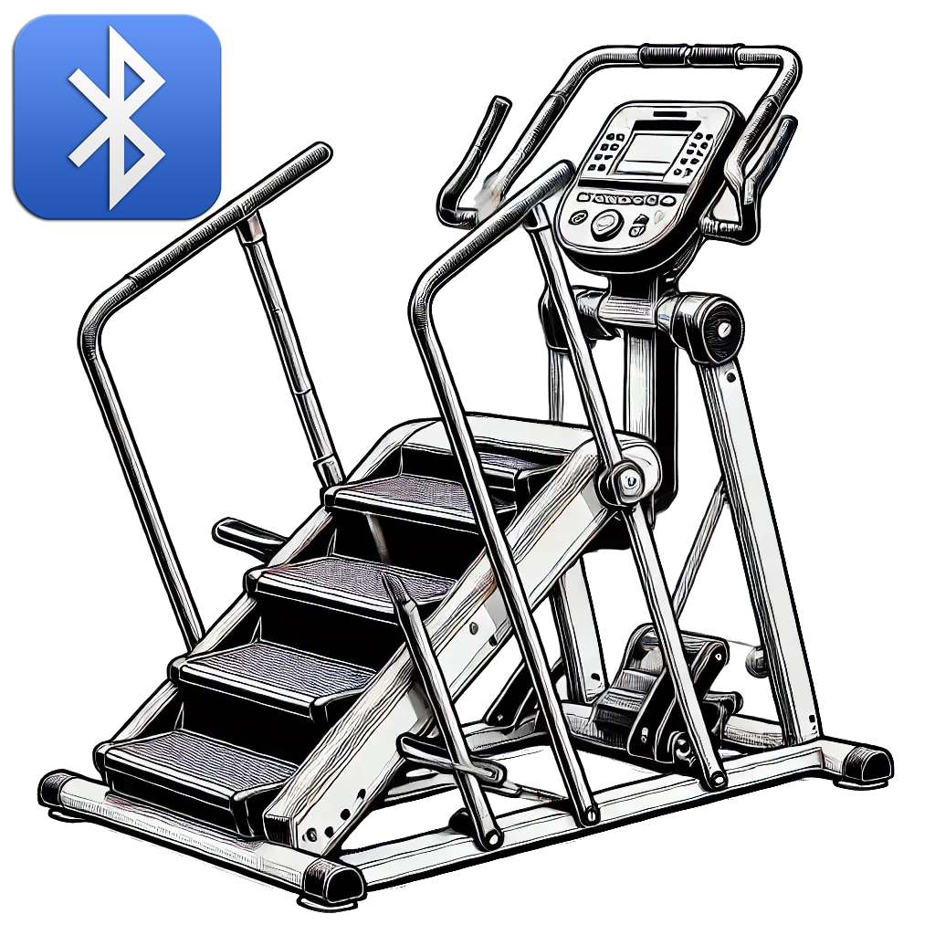 Illustration of an indoor stair climber workout