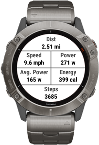 Main FTMS Elliptical workout screen