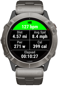 FTMS Elliptical screen with incline and resistance metrics