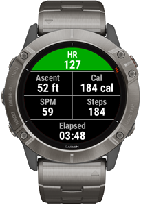 FTMS Stair Stepper screen showing floors and elevation