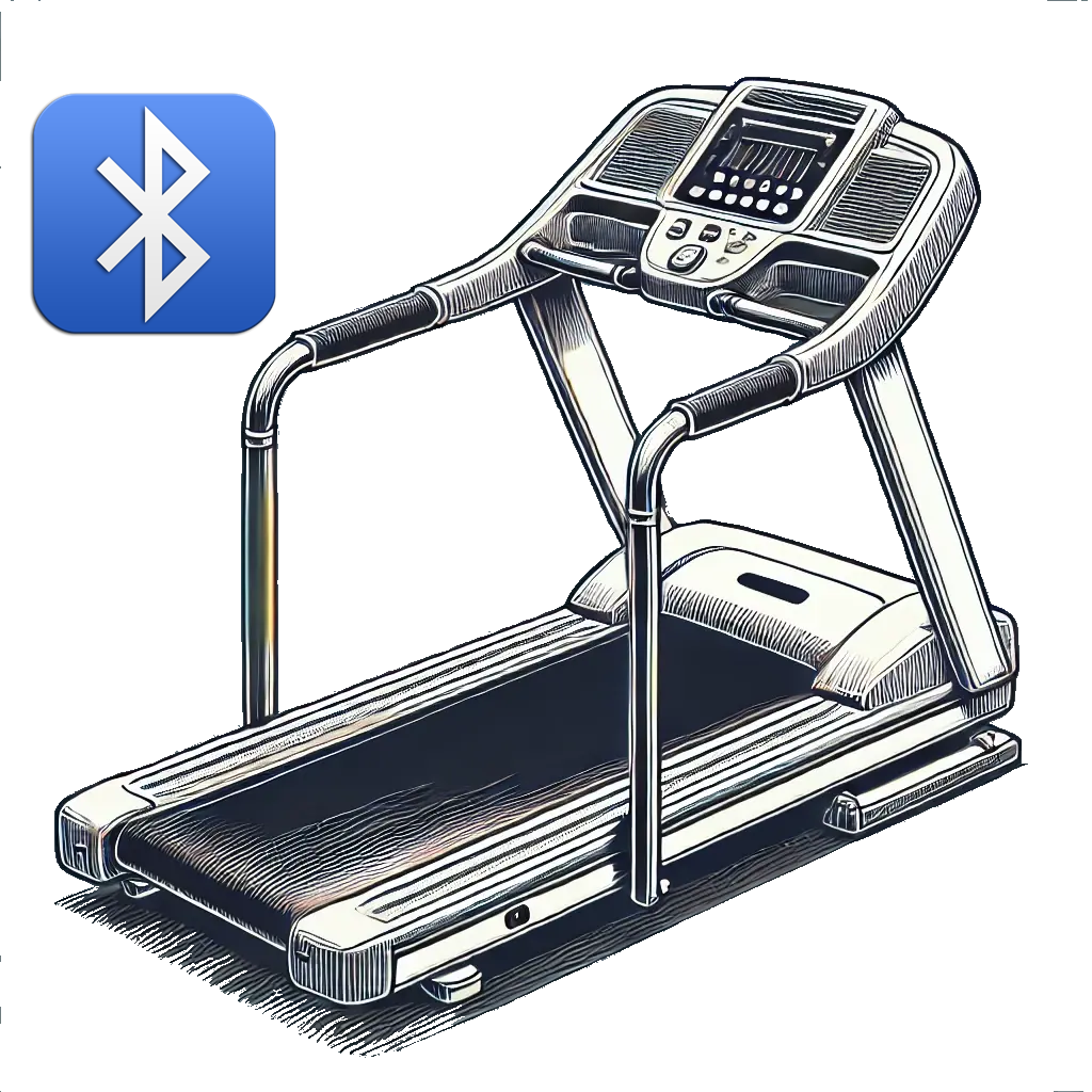 Illustration of an indoor treadmill workout