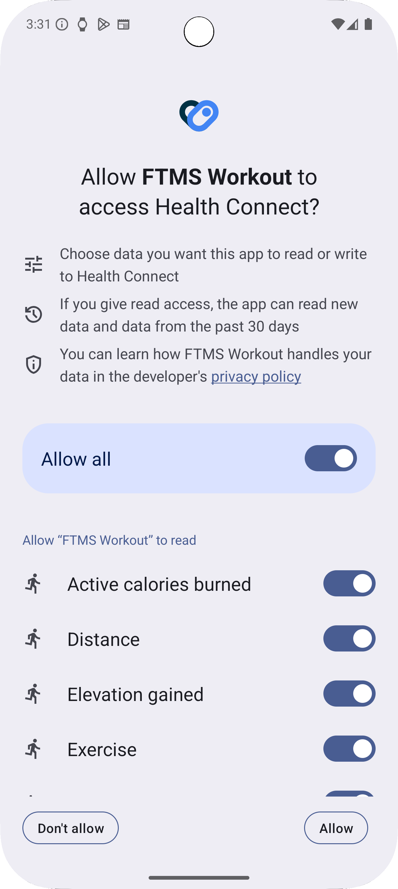 Health Connect Permissions